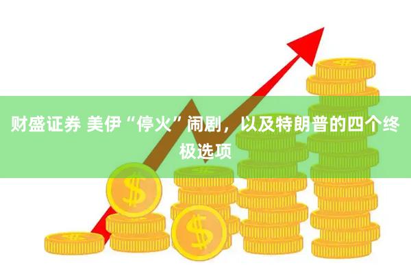财盛证券 美伊“停火”闹剧，以及特朗普的四个终极选项